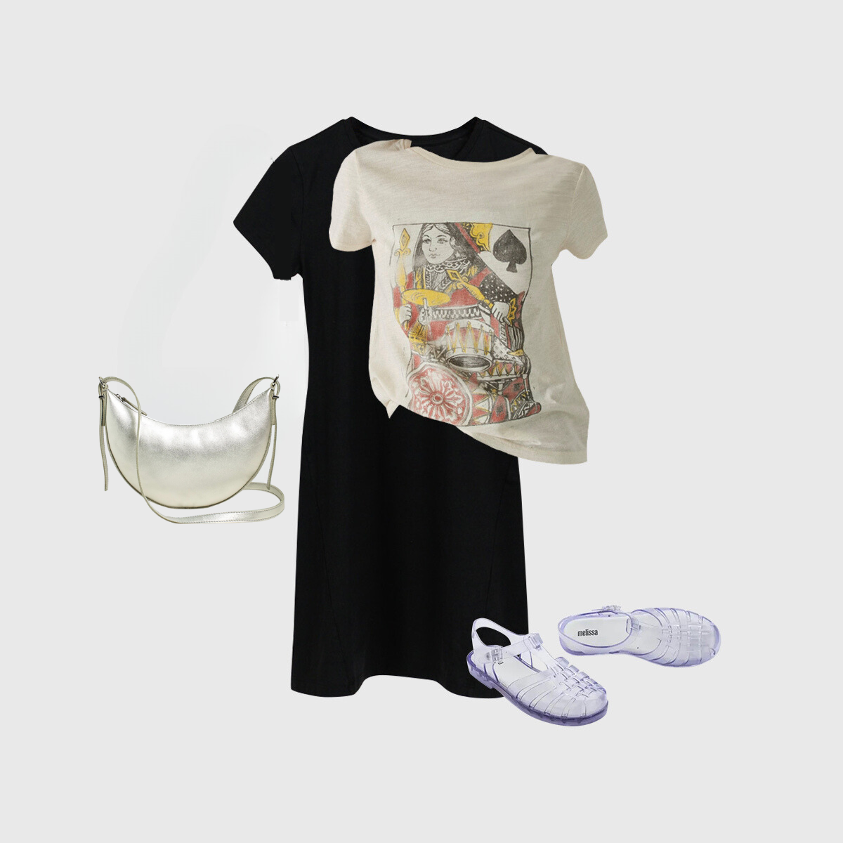 Free to Be T-Shirt Dress Look