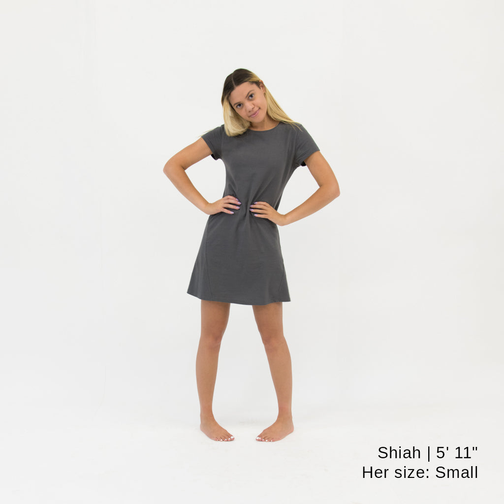 Your T-Shirt Dress - Charcoal